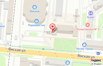 Магазин Рыбное место на Ямской улице на карте