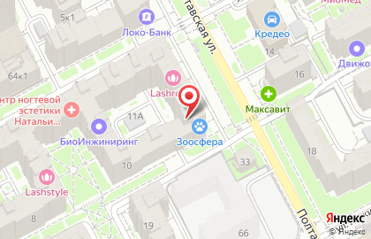 Детская академия FasTracKids на Полтавской улице на карте
