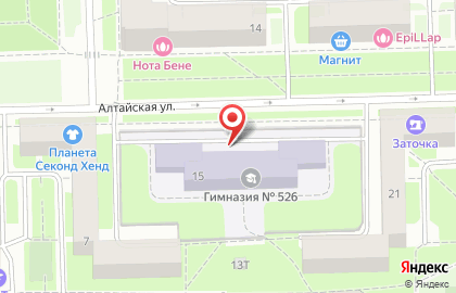 Гимназия №526, Московский район на карте