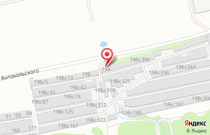 Гаражный кооператив Автолюбитель на улице Антокольского на карте