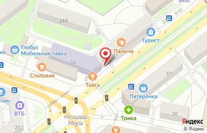 Магазин У Палыча в Ярославле на карте