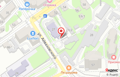 Студия брейк-данса Выкрутасы на улице Айвазовского на карте