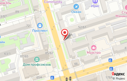 Магазин морепродуктов Камчатка на Ворошиловском проспекте на карте