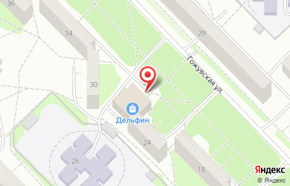 ТЦ Дельфин на Гожувской улице на карте