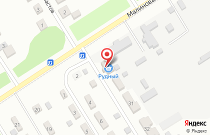 Продуктовый магазин Рудный на карте
