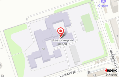 Средняя общеобразовательная школа, МБОУ, пос. Ново-Талицы на карте