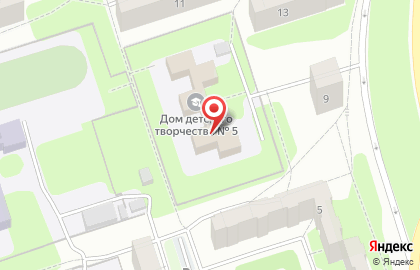 Дом детского творчества №5 на проспекте Запсибовцев на карте
