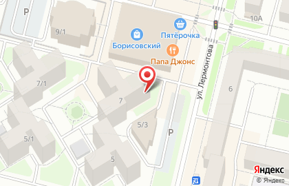 Участковый пункт полиции №4 на улице Лермонтова на карте