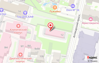 Городская поликлиника №32 на метро Петроградская на карте