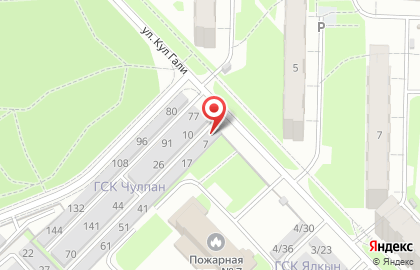 Гаражный кооператив Чулпан на карте