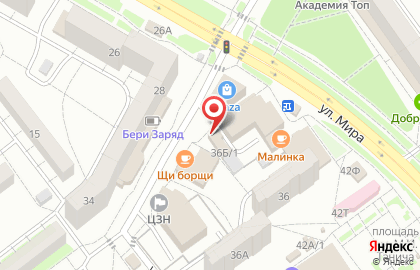 Ресторан 3 Суши на улице Мира на карте
