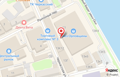 Цветочный магазин в Орле на карте