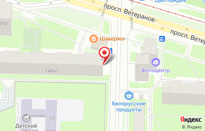 Продовольственный магазин в Красносельском районе на карте