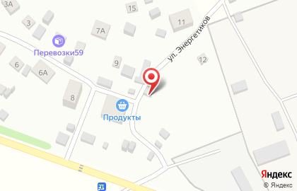 Шиномонтажная мастерская на улице Энергетиков на карте