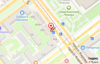 Фирменный магазин Элика на проспекте Кирова на карте