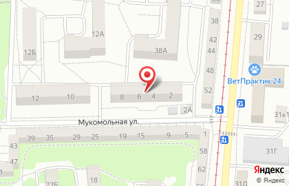 Магазин текстиля и постельных принадлежностей Dомашняя моZаика на Мукомольной улице на карте