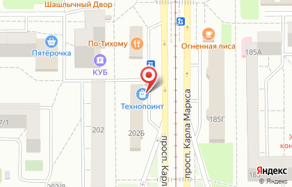 Магазин-склад цифровой и бытовой техники DNS Technopoint в Орджоникидзевском районе на карте