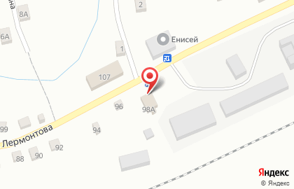 Продовольственный магазин Аэлита на улице Лермонтова на карте
