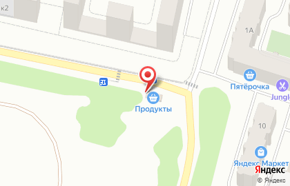 Магазин продуктов в Москве на карте