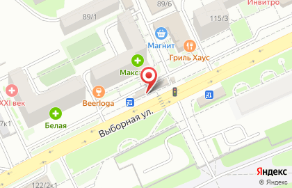 Сотовая компания TELE2 Новосибирск на Выборной улице на карте