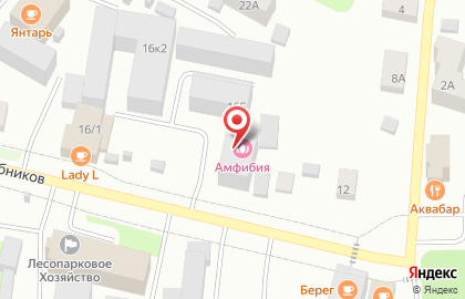 Сауна Амфибия в Ханты-Мансийске на карте