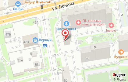 Салон мебели Tesoro на улице Ленина, 71 в Лобне на карте