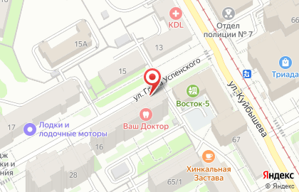 Киоск по продаже фруктов и овощей в Свердловском районе на карте