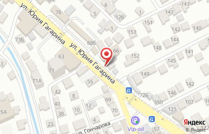 Шиномонтажная мастерская Ашар на улице Ю.Гагарина на карте