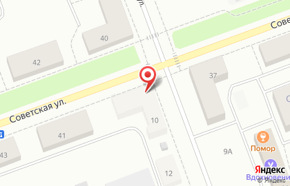 Магазин тканей и швейной фурнитуры Кокетка на Советской улице на карте