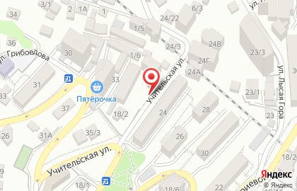 Магазин детского питания Ладушки на Учительской улице на карте