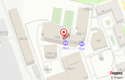 Луч Гостиница на карте