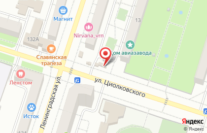 Киоск по продаже фруктов и овощей в Воронеже на карте