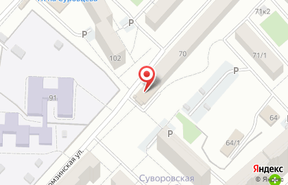Магазин фруктов и овощей на Куломзинской улице на карте