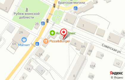 Магазин свежей выпечки и хлеба У Ржаника на Советской улице на карте