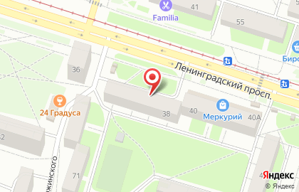 Облик на Ленинградском проспекте на карте