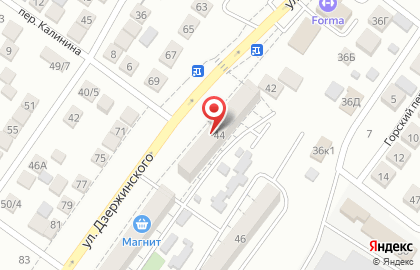 Участковая избирательная комиссия №418 на улице Дзержинского на карте