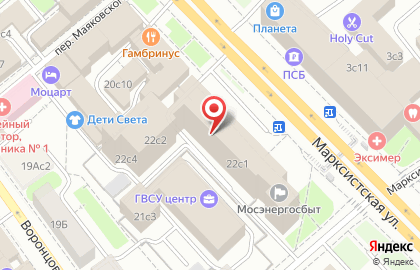 Центр диагностики способностей Вербатория на Марксистской улице на карте