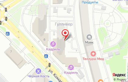 Магазин разливного пива Пушкин Пиво на улице Комарова на карте
