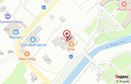 Очаг на карте