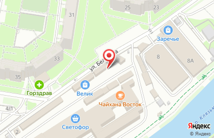 Магазин продуктов Заречье на карте