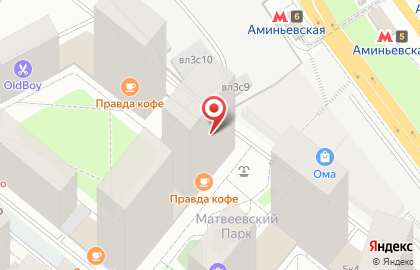 Азимут на Очаковском шоссе на карте