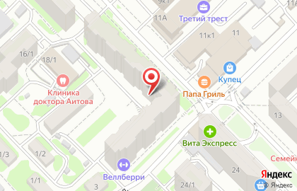 Сеть мастерских по пошиву и ремонту одежды, ИП Севастьянова Г.Н. на бульваре Хадии Давлетшиной на карте