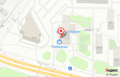 Супермаркет Пятёрочка , 35 к 2 на карте