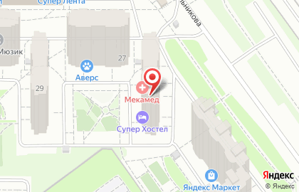 Наркологическая клиника Решение на проспекте Мельникова на карте