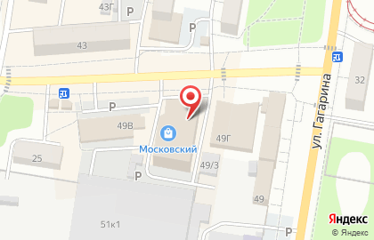 Магазин постельных принадлежностей на улице Гагарина на карте