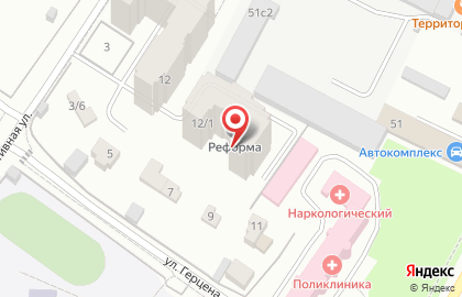 Школа танцев ReForma в Звенигороде на карте
