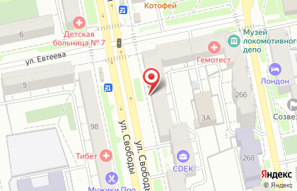 Продуктовый магазин Леон в Советском районе на карте