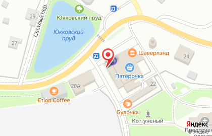 Пятёрочка на карте