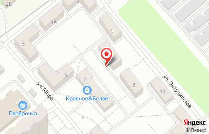 Дикси в Подольске (ул Энтузиастов) на карте