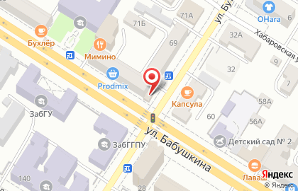 Салон продаж МТС на улице Бабушкина, 64 на карте